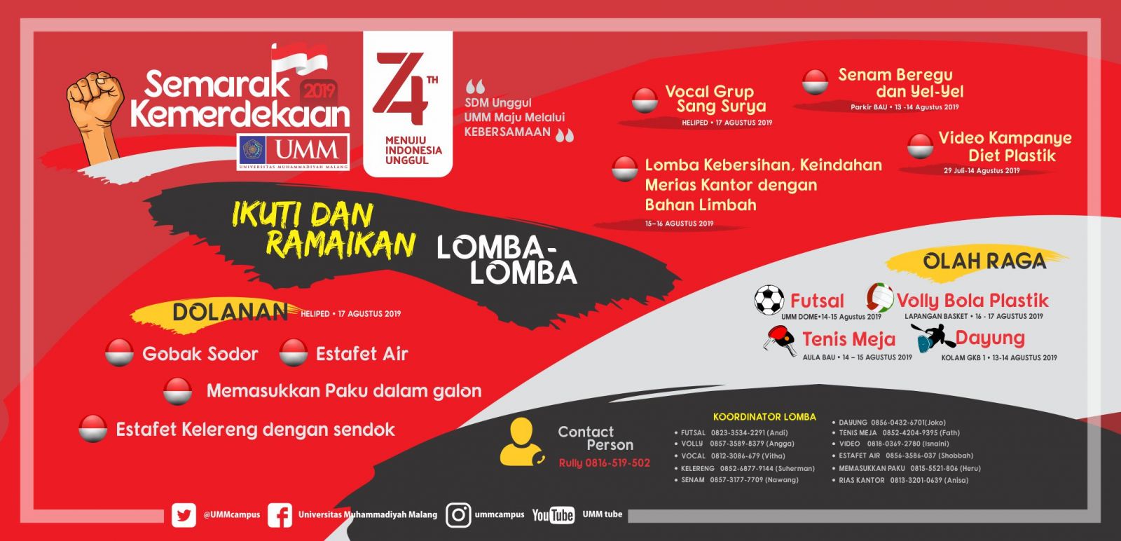 Contoh Pamflet Lomba 17 Agustus Yang Menarik Dan Lugas Berita Hari