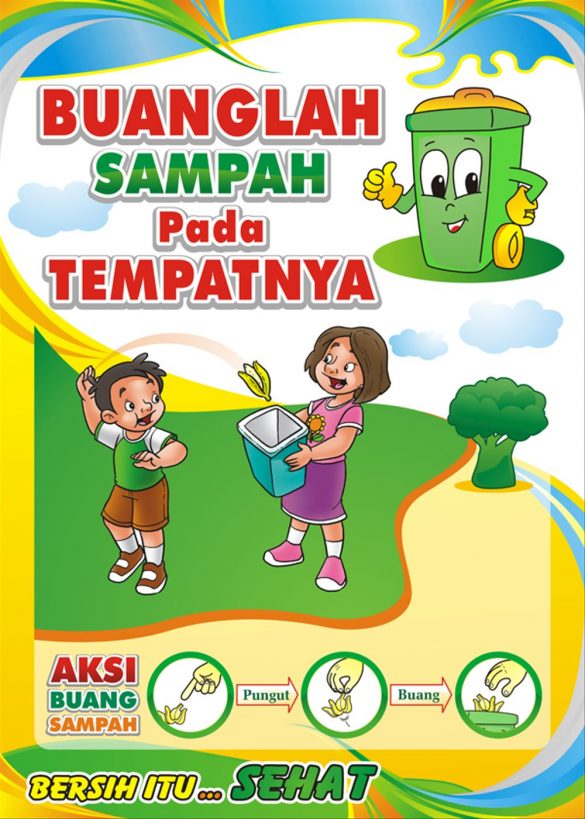 Buang Sampah pada Tempatnya [Gambar, Poster, Logo dan Kata ...