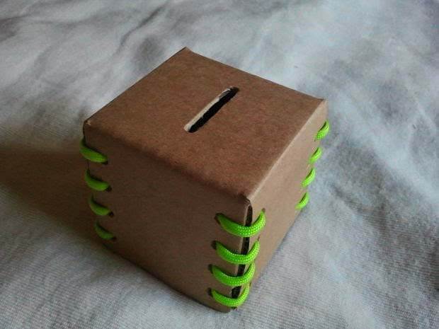 Ide Kreatif, Cara Membuat Celengan dari Kardus - Inspirasi Djawanews.com