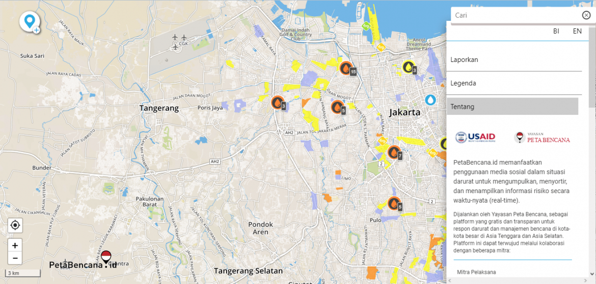 Lokasi Banjir Jakarta Bisa Dipantau secara Online  Teknologi Djawanews.com