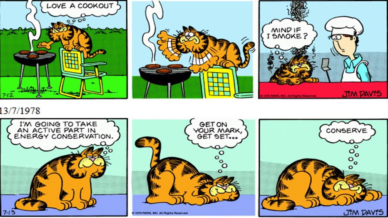 Komik Strip Garfield Terbit Pertama Kali