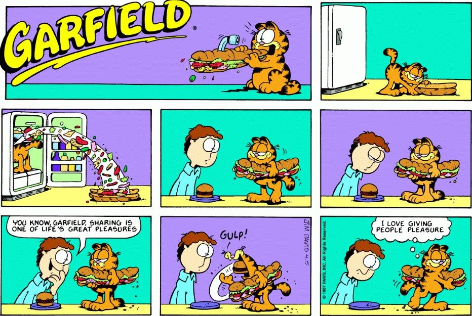 Komik Strip Garfield Terbit Pertama Kali