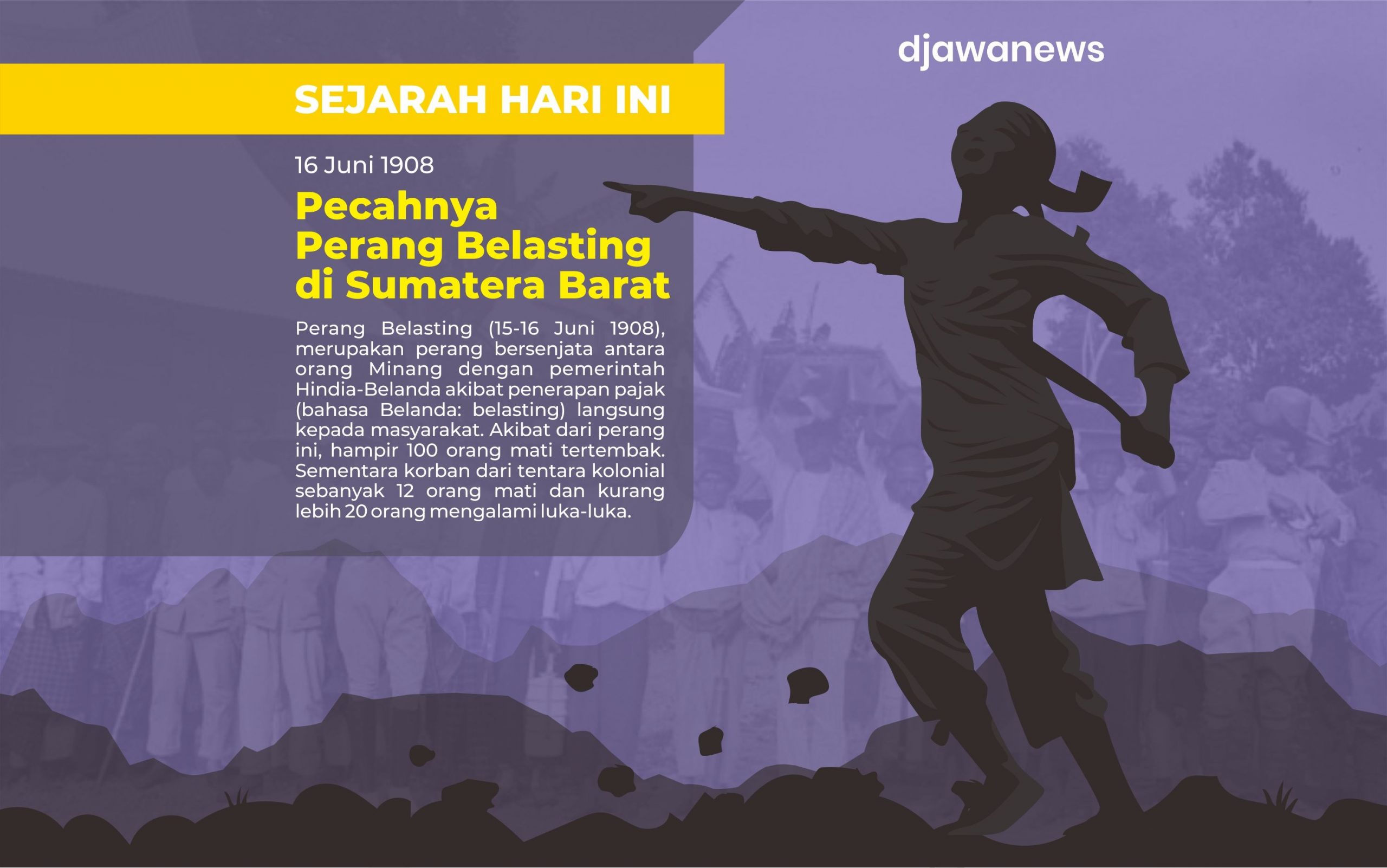 Perang Belasting Cara Orang Minang Menolak Penerapan Pajak Pemerintah Hindia Belanda Kudapan Pagi Djawanews Com