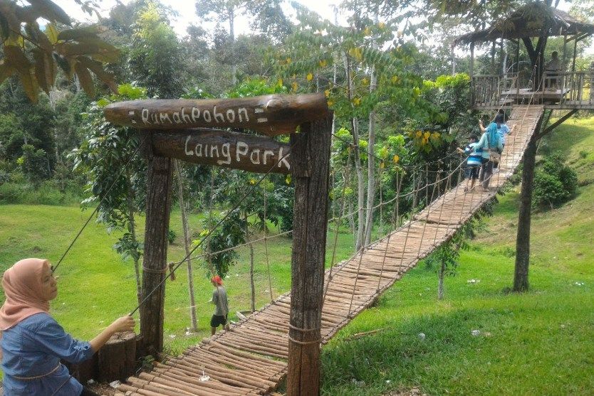 Rumah Pohon Laing Park, Destinasi Wisata Solok Penuh